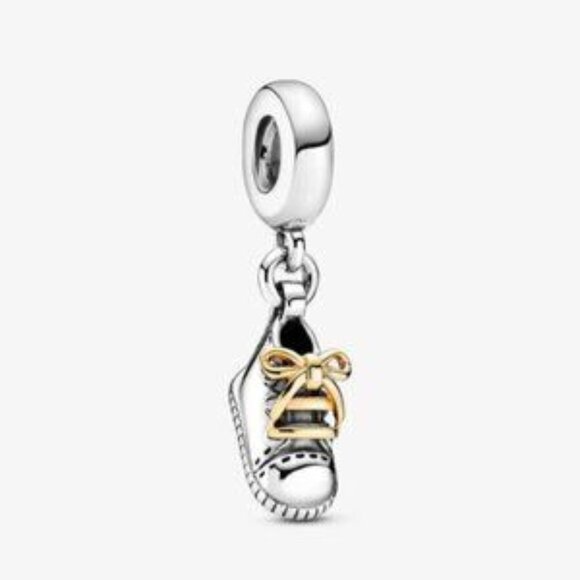 Pandora Baby Shoe Dangle Charm - Picture 1 of 5